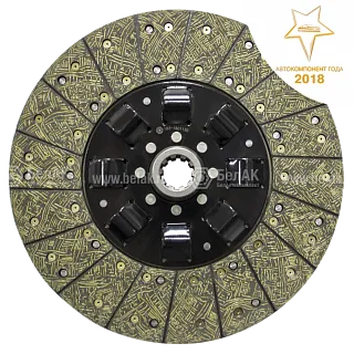 БАК.00284 Диск сцепления ф430; шлиц=10; фшлица=42х6, ведомый (лепест.238) БелАК