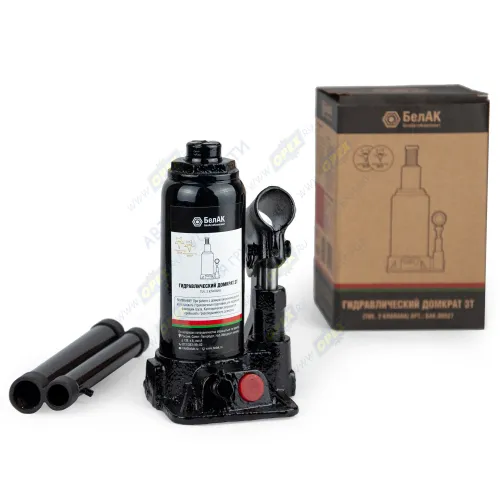 БАК.00027 Домкрат гидравлический г/п 3 тонны; (TUV, 2 клапана) БелАК