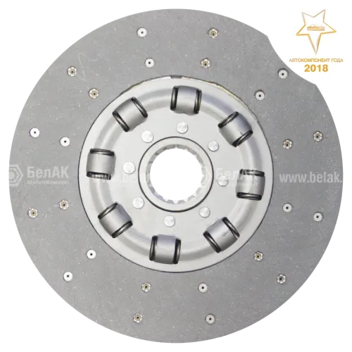 БАК.00276 Диск сцепления ф=350,шлиц=16,СМД-18/20/22 (ДТ-75) /с пружинами/ БелАК