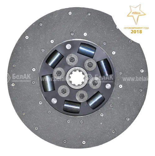 БАК.00282 Диск сцепления ведомый ф400; шл.=10; фшл.=42х6 ЯМЗ 236,238,238Н БелАК