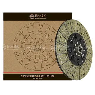 БАК.00284 Диск сцепления ф430; шлиц=10; фшлица=42х6, ведомый (лепест.238) БелАК2