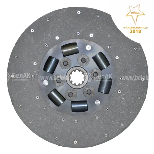 БАК.00288 Диск сцепления ведомый ф400; шл.=10; фшл.=42х6 ЯМЗ 236,238,238Н БелАК