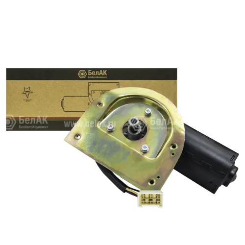 БАК.00841 Привод стеклоочистителя КАМАЗ ф70 фишка 6 клемм, с площадкой БелАК2