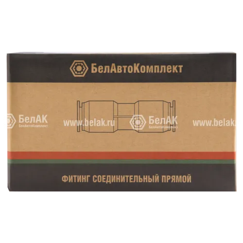 БАК.90004 Фитинг (штуцер) прямой; трубка ф4/ф4мм; ПВХ БелАК1