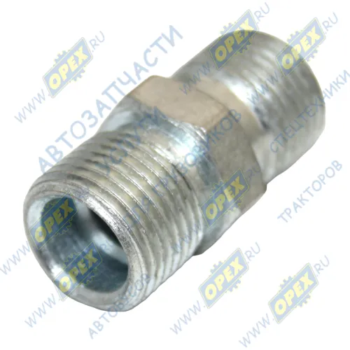 864814 Фитинг (штуцер) прямой; Рнаруж=М18х1,5/М18х1,5 К=19 L=38 БелЗАН