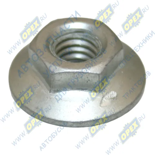 1/38321/01 Гайка DIN6923 М6х1 h=6 К=10 фланцевая; зубчатая БелЗАН