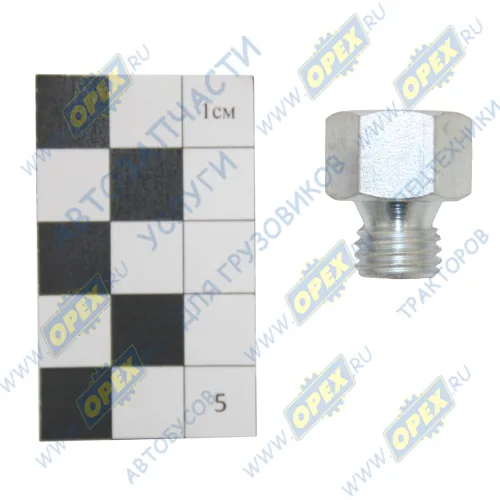 853962 Фитинг Штуцер Рнаруж=М12х1,5/Рвнутр=М10х1,25 К=16/17 L=22 БелЗАН1