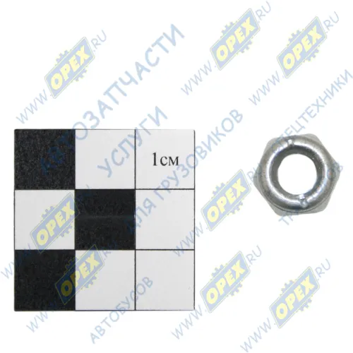 1/61041/11 Гайка DIN985 М8х1,25 h=10 К=12/13 самоконтрящаяся с нейлоновым кольцом БелЗАН