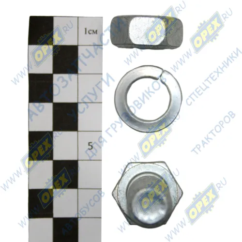 1/14220/319СБ Болт ГОСТ-7798 М14х55х1,5 p=37 k=22; Р=37 К=22 карданного вала МАЗ,КрАЗ с гайкой класс прочности 10.9 БелЗАН1