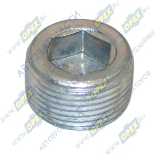 1/43253/01 Пробка DIN906 М22х1,5 коническая h=13 под внутр.шестигр.12; h=13 ОСТ 2С98-3-73 БелЗАН