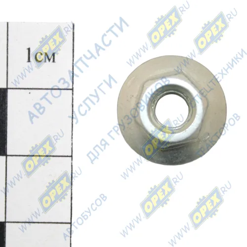 1/38321/01 Гайка DIN6923 М6х1 h=6 К=10 фланцевая; зубчатая БелЗАН1