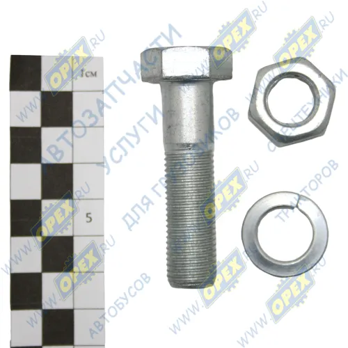 1/14220/319СБ Болт ГОСТ-7798 М14х55х1,5 p=37 k=22; Р=37 К=22 карданного вала МАЗ,КрАЗ с гайкой класс прочности 10.9 БелЗАН2