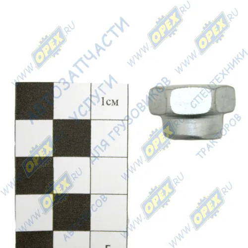 251648 Гайка DIN985 М14х1,5; h=15 К=22 с буртиком ведомой шестерни маслонасоса (DIN7967) БелЗАН2