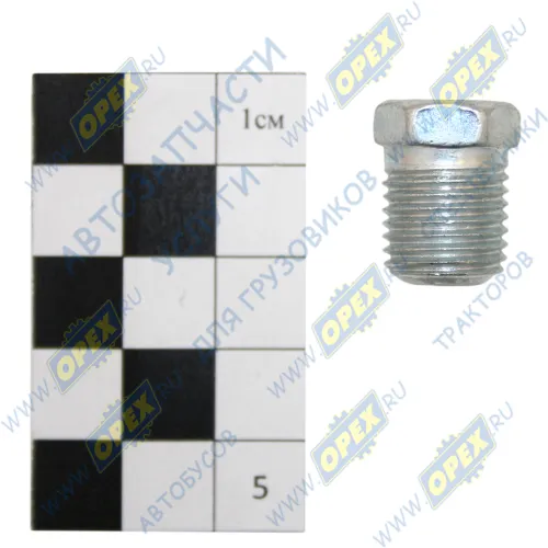 262542 Пробка коническая М14х1,5 h=18 P=13 К=14 сталь КГ 1/4 ГОСТ12720-67 БелЗАН1