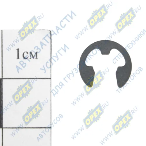 1/10877/76 Кольцо стопор. наружн.(на вал) с ушками ф8х11х1 быстросъемное сталь, ГОСТ13942-86 БелЗАН