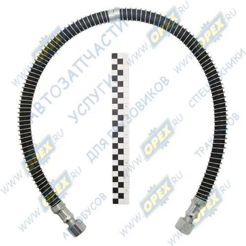 6430-3506085 Шланг тормозной МАЗ к тормозным камерам L=1000мм (в оплетке) Г=М22+К27/Г=М22+К27 БЕЛОГ1