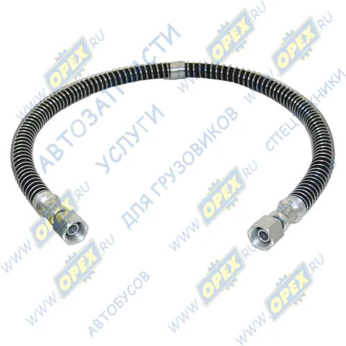 6430-3506085 Шланг тормозной МАЗ к тормозным камерам L=1000мм (в оплетке) Г=М22+К27/Г=М22+К27 БЕЛОГ