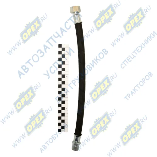 504В-3506210 Шланг тормоз. ф15 L=425 Г=М22+К27/Ш=М22+К27 б/п от компрессора к ресиверу БЕЛОГ1