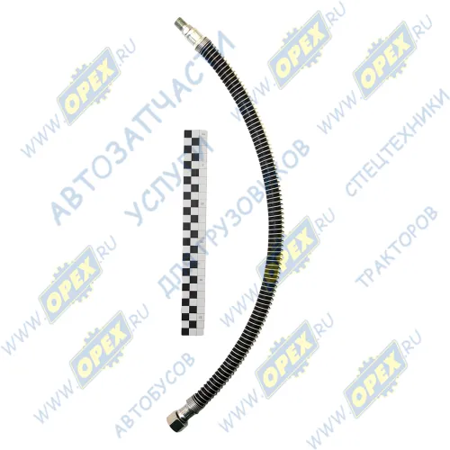 6422-3506094 Шланг тормозной L=600 ф18 Г=М20+К24/Ш=М14+К14 МАЗ; с пружиной воздушный к задней камере в сборе БЕЛОГ1