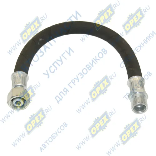 504В-3506210 Шланг тормоз. ф15 L=425 Г=М22+К27/Ш=М22+К27 б/п от компрессора к ресиверу БЕЛОГ