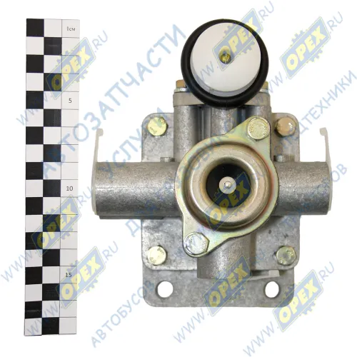 9758-3531010-01 Воздухораспределитель тормозов п/прицепа 2-х пров. Н/О КамАЗ,МАЗ,ЗиЛ, прицепа Multibrand Trailer Universal,MB SK/MK/NG-Series,MAN DAF LCV (1970-2020),; в сборе с клапаном авр. растормаживания (7494) БЕЛОМО3