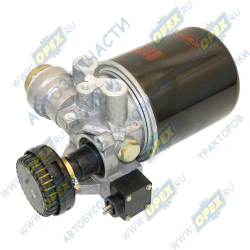 8043-3512010-20 Осушитель воздуха однокамерный; 8.1 bar; подогрев - 24V; 4324101040 (с шумоглушителем;24в) КамАЗ,МАЗ БЕЛОМО