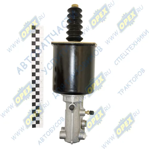 8250-1609200-00 Цилиндр ПГУ МАЗ,КАМАЗ,УРАЛ; Вылет штока 112мм,М12-6Н,подвод справа БЕЛОМО2