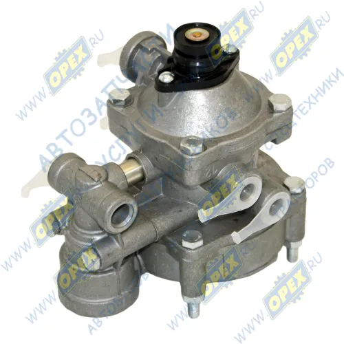 6024-3522010-00 Клапан управления тормозами прицепа 2х-провод. (5 вых. М16х1,5)(с клапаном обрыва) Н/О (КУТП-2) KRONE (1970-2021), VOLVO FH (1993-2021); + БЕЛОМО