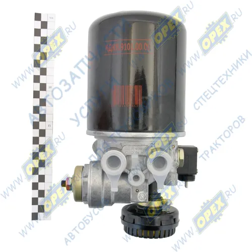 8043-3512010-20 Осушитель воздуха однокамерный; 8.1 bar; подогрев - 24V; 4324101040 (с шумоглушителем;24в) КамАЗ,МАЗ БЕЛОМО2