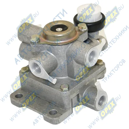 9758-3531010-01 Воздухораспределитель тормозов п/прицепа 2-х пров. Н/О КамАЗ,МАЗ,ЗиЛ, прицепа Multibrand Trailer Universal,MB SK/MK/NG-Series,MAN DAF LCV (1970-2020),; в сборе с клапаном авр. растормаживания (7494) БЕЛОМО1