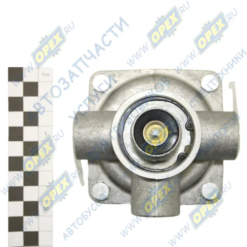 8001-3518010-10 Клапан ускорительный (Maх 1,0 МПа;резьба М22х1,5) ЗиЛ,КамАЗ,МАЗ; с креплением под шумоглушитель (без шумоглушителя) БЕЛОМО2