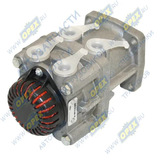 8299-3514100-10 Кран тормозной 2-х контурный МАЗ (БелОМО); М12×1,5-6Н, М16×1,5-6H БЕЛОМО1