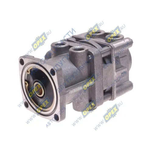 8090-3514100-00 Кран главный тормозной 2-х секционный КамАЗ,МАЗ,ЗиЛ,МВ,Scania DAF LCV (1970-2020), MB Bus (1970-2020); (двухконтурный) угловое выхлопное окно БЕЛОМО