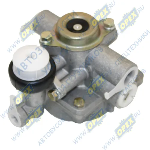 9758-3531010-01 Воздухораспределитель тормозов п/прицепа 2-х пров. Н/О КамАЗ,МАЗ,ЗиЛ, прицепа Multibrand Trailer Universal,MB SK/MK/NG-Series,MAN DAF LCV (1970-2020),; в сборе с клапаном авр. растормаживания (7494) БЕЛОМО