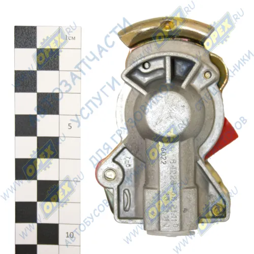 6022-3521110-00 Головка соединительная M16х1.5 - красная (с клапаном) ; тягач IVECO LCV (1970-2020), MAN Bus (1970-2020), VOLVO FH12 (1993-2020); 0004293930, (6022) БЕЛОМО2