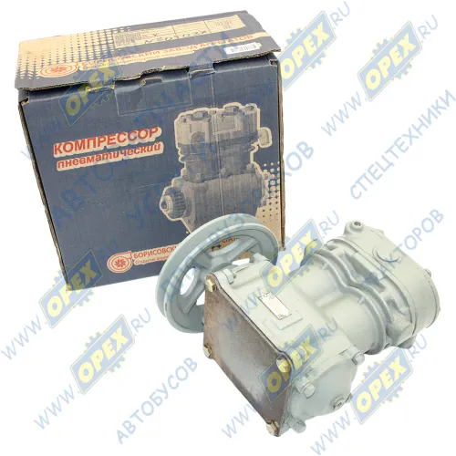 5336-3509012-10 Компрессор 2-х цилиндровый МАЗ, КрАЗ, УРАЛ, МЗКТ дв.ЯМЗ-7511; со шкивом (270 л/мин.) 172мм (повыш. производ.) БЗА