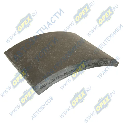 4370-3501105-01 Накладка тормозная МАЗ-4370 передняя (1шт); не сверлёная БзАТИ