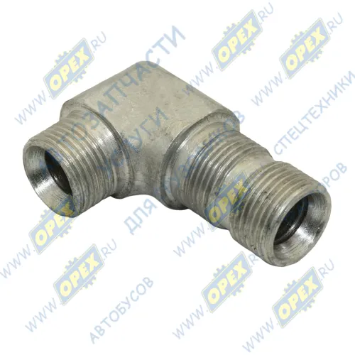 40-3405061-А Фитинг Угольник Рнаруж=М20х1,5 Р=15/М20х1,5 Р=30 L=40х60 поворотный БЗТДИА1