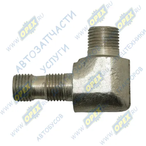 320-4607171 Фитинг Угольник Рнаруж=М16х1,5/М14х1,5(двойная резьба) L=52х40 БЗТДИА3