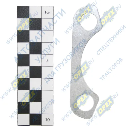 220-2305004 Прокладка С/Ф; L=95; 2отв.ф14, регулир. 0,5 мм БЗТДИА