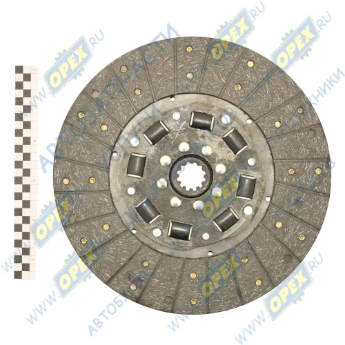 85-1601130-01 Диск сцепления ведомый ф340; шлиц=12; МТЗ-80,82; безасбестовый элл.навитой БЗТДИА1