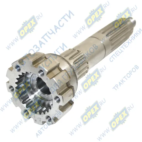 1025-4202012-А Вал МТЗ-1025.5/1221.4 редуктора ВОМ Фвала=44,5мм, L=315 наружн. шлиц=16/=18 внутр. шлиц =24 БЗТДИА