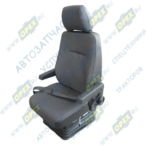 80К-6800010-02 Сиденье (с подлокотниками,подголовником, ремнем без-ти); 1044мм,капровелюр БЗТДИА