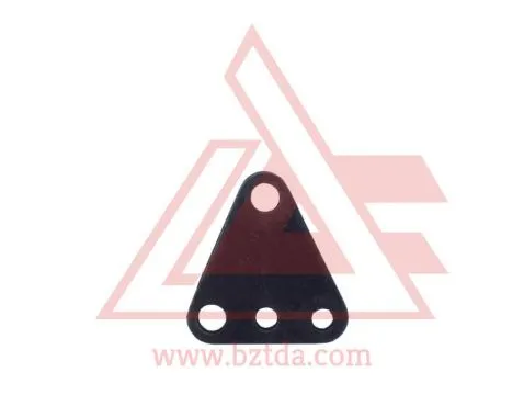 220-3503014 Пластина (сталь) треуголь.стяжной пружины педали тормоза , 80х75х5; 3отв.ф13; 1отв.ф1 БЗТДИА