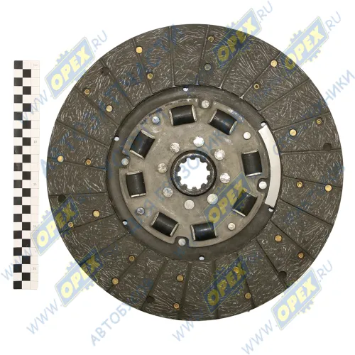 245-1601130-01 Диск сцепления ведомый ф340; dпос=38; hступ=30; Зубренок 4370-1601130; безасбестовый элл.навитой БЗТДИА1