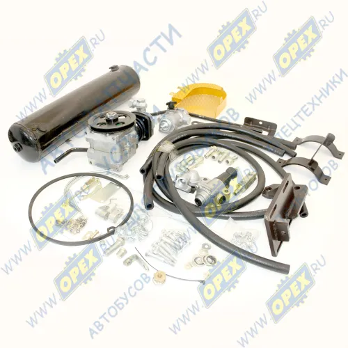 320-3506005 Пневмопривод МТЗ-320 LDW-1503,1603,3LD; компрессор,рессивер,торм.кран,регул.давл.,шланги,ЗИП с кожухом БЗТДИА1