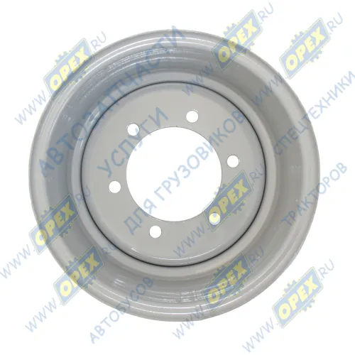 9.00х15.3-00.00.000-07 Диск колеса (6отв.) ЕТ-0 на бочку ОПМ-3,5, ПТС-3,5, 2ПТС-4,5/6,5, ПСМ-2,5/4,5 под шину 10.0/75-15.3/ 12.5/80-15.3/ 260/70-15.3; с козырьком БЗТДИА1