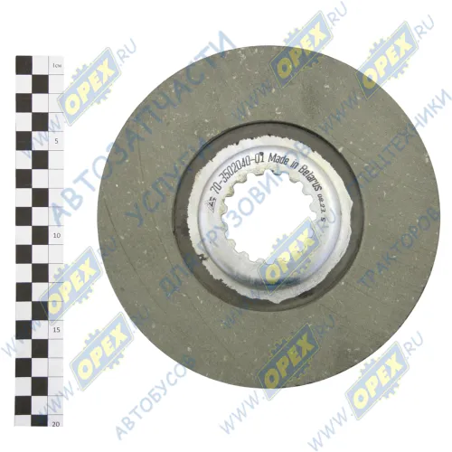 587.70-3502040-01 Диск тормозной D=180 16 шлицов, с накладками, МТЗ.ЮМЗ; клееный,оцин.каркас БЗТДИА1