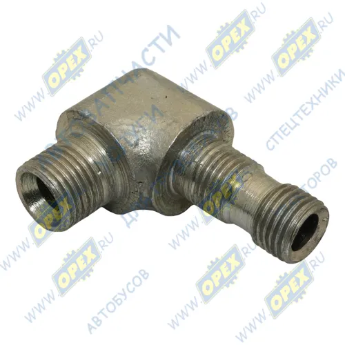 320-4607171 Фитинг Угольник Рнаруж=М16х1,5/М14х1,5(двойная резьба) L=52х40 БЗТДИА1