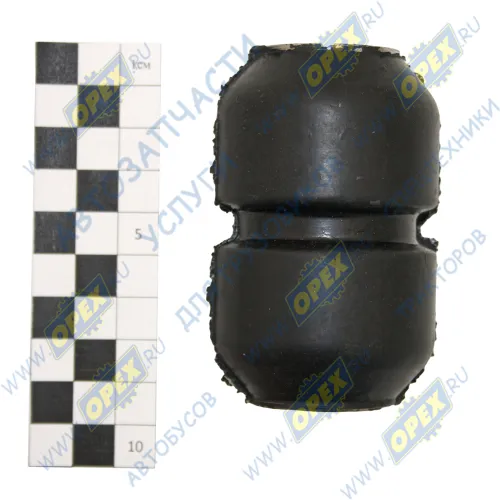 4370-2902230-020 Шарнир кронштейна рессоры (сайлентблок) МАЗ; Н/О (ф17х52 L=82) (резина) БРТ1